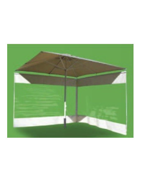 Tenda Di Ricambio Per Ombrellone Da Giardino – Diametro 2,7 M, 6 Stecche – Colore Verde – In Poliestere Con Protezione UV