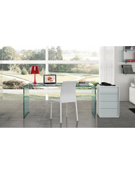Mesa de cristal curvado mes887002 EJEMPLO MESA GRANDE OFICINA