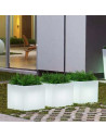 Vaso di design Narciso con la luce lil1146008 in colore bianco