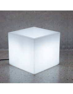 Planter de disseny Narcís amb llum lil1146008 en color blanc 2