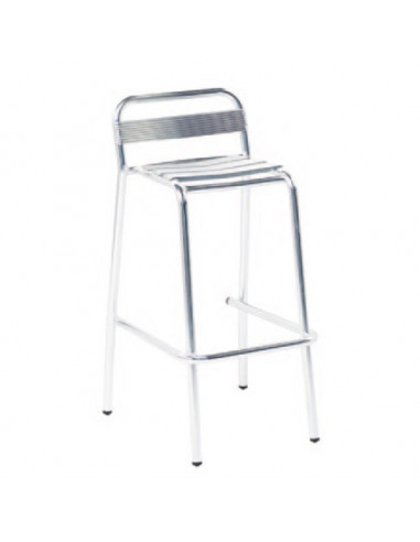 Stools for bar and terrace-Aluminium stackable stool for bar sho1104017