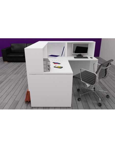 160x160cm Escriptori d'oficina de fusta QUO mop1101020 dins de vista