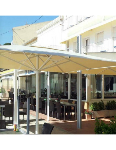 Parasol aluminum avec manivelle 4x 4 metres pour CHR pho2005006