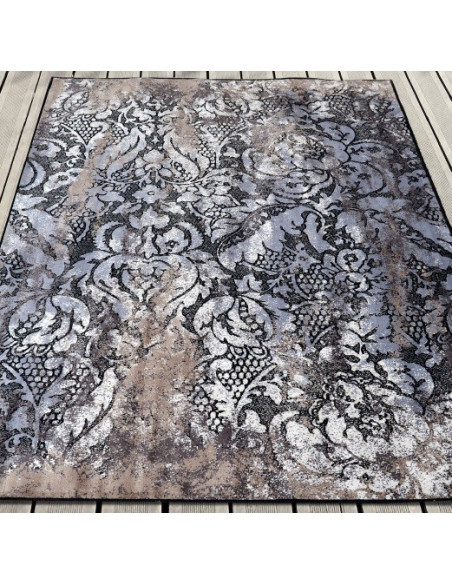 Tapis vintage FOLK CARVING coal1153016