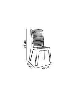 Chaise de banquet empilable Iris par GARBAR sho1032074 2