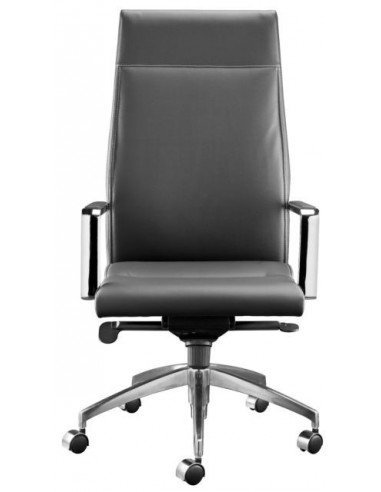 Fauteuil de direction en cuir à haut dossier Syncro sdi166001