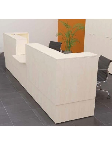 Mostrador de oficina con area adapta mobilidad reducida mop1101029