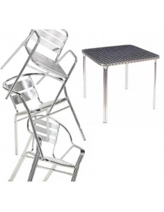 Mobilirio de terraço Barcelona homologado, mesas e cadeiras exterior 2