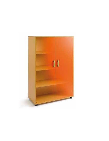 Armario con puertas escolar 148x90 cm aes105012 - Armarios de archivo y gavetas