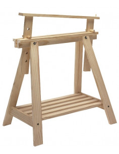 Calefacció regulables en altura, amb els peus en colors amb vidre kme2016001 cavallet natural