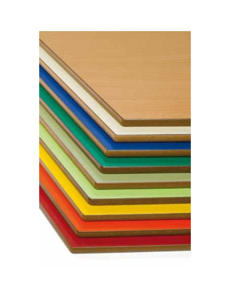 Banco vestuario en tablero compacto fenólico bes105001 - Pizarras y complementos para escuelas