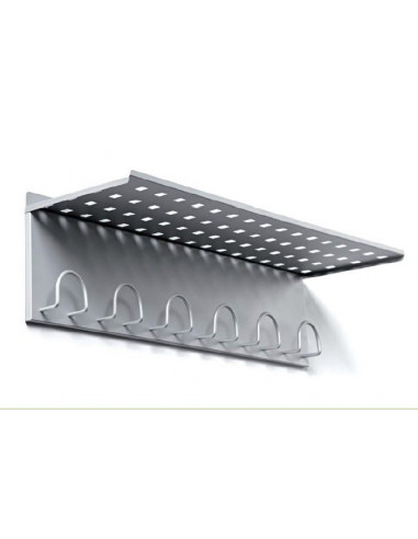 Metallic wall Rack with shelf pau407002