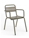 Aluminum stackable outdoor armchair sho1045007