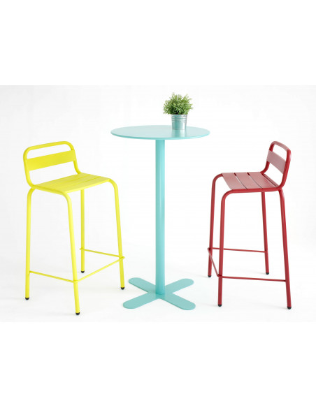 Sgabello in alluminio impilabile Barceloneta Isimar sho1145009Sgabelli de bar