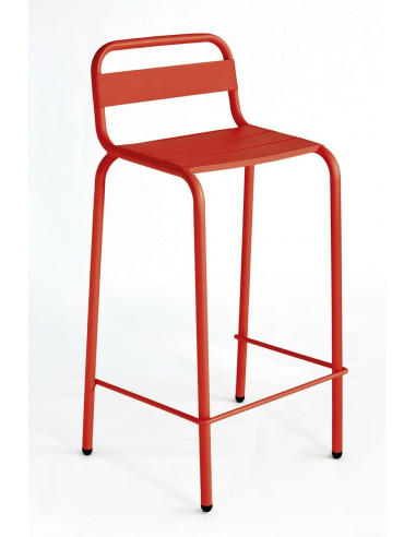 Tabourets de bar-Tabouret Barceloneta en aluminium empilable en couleurs sho1145009