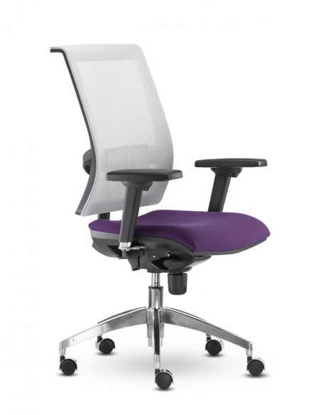 Silla ergonómica en malla premium ste166004 malla blanca