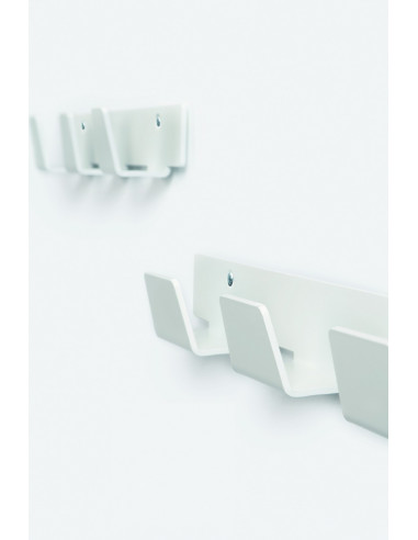 Attaccapanni a parete design bianco colore 3, 4 o 6 appendiabiti pau1032002