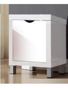 mesa auxiliar con cajón, mesita de noche con cajón 2