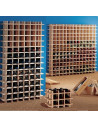 Bottle-rack for  9-169 bottles in solid wood natural pine comp 2016001