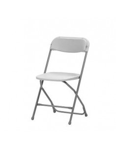 Silla plegable spl1032002 para catering y eventos en negro y gris SAM