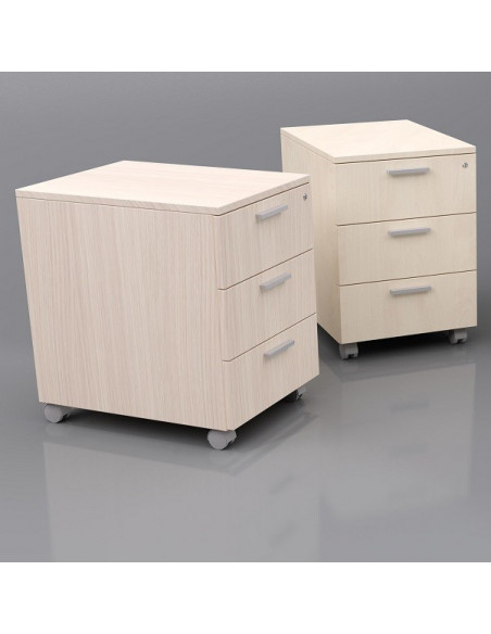 Caisson 2 tiroirs avec roues aca1044003-DESKandSIT