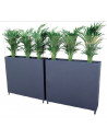 Flower pot - Screen 130cm high with glass  for bar and restaurant﻿ mse2005001