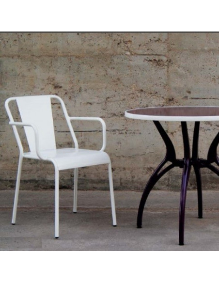 Terrace armchair vintage style Minerva by Alutec sho1100003