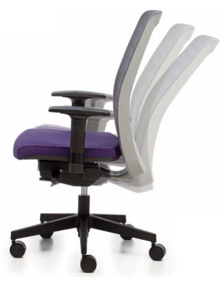 Siège synchrone dossier filet à couleurs ergonomique TELMA MESH ste72001