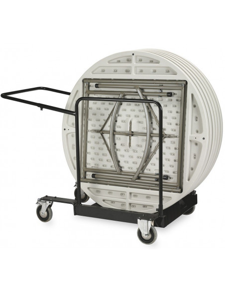 Mesa diámetro 160cm polietileno eventos catering pies plegables mpl1092008-DESKandSIT