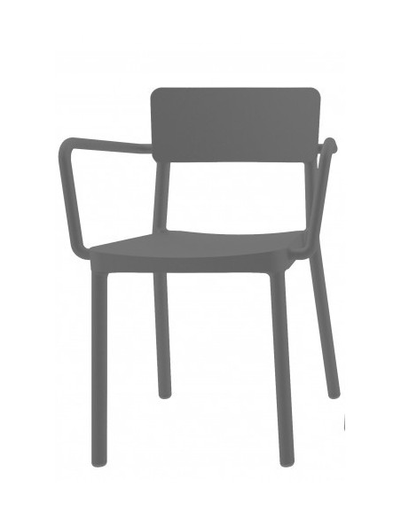 Sillón LISBOA RESOL apilable con brazos sho1032067  Sillas de terraza