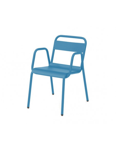 Steel  Stackable outdoor armchair retro sho1045011