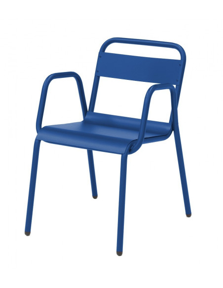 Steel  Stackable outdoor armchair retro sho1045011