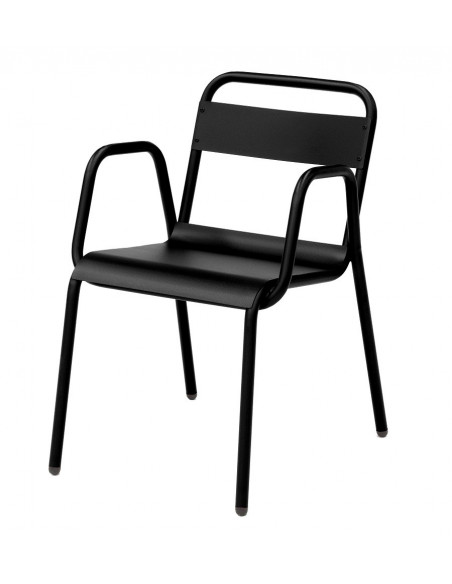 Steel  Stackable outdoor armchair retro sho1045011