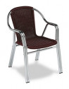 Aluminium bistrot armchair MRM284 sho1092017