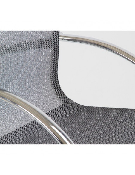 Poltrona girevole con schienale alto, maglia sdi887008