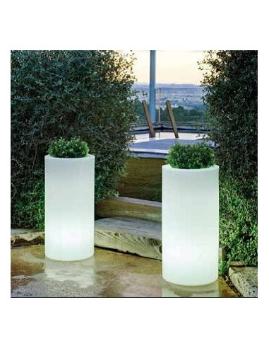 Jardinera con luz de diseño Palma 70 lil1146010