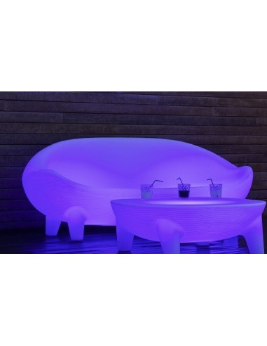 Divano panca terrazza con luce o senza luce chill out sho1146001