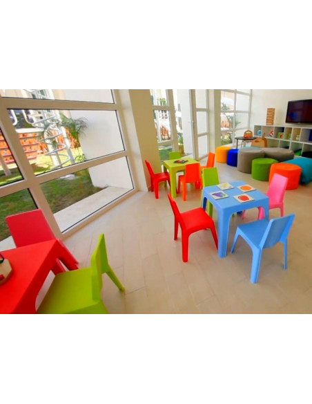 Mobiliário infantil Mesa infantil para crianças JULIETA GARBAR para uso interno e jardim mju1032001