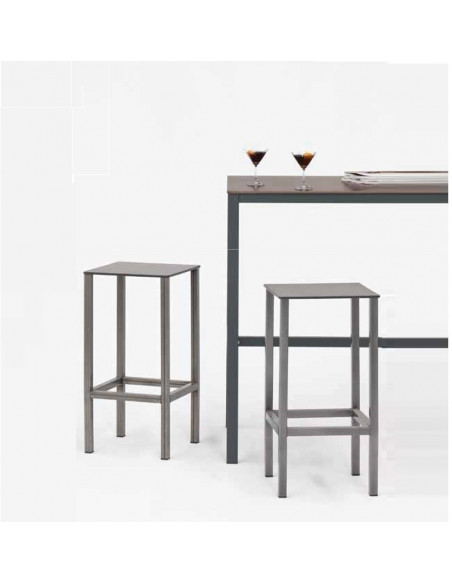 Stools for bar and terrace-High stool for bars and terraces industrial finish sta1145001