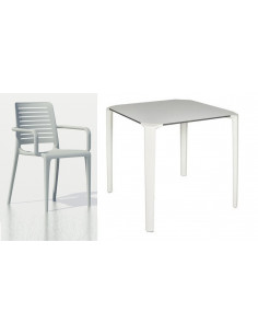 Cadeira empilhável em vime trançado de 4 vias sho1104018 2