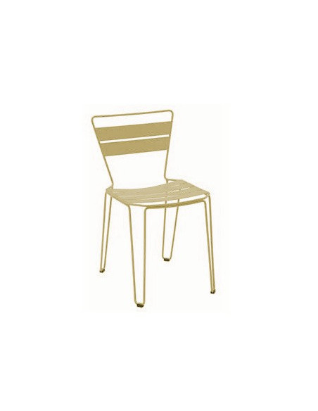 Silla MALLORCA para terraza estilo vintage de acero galvanizado en varilla  sho1145016