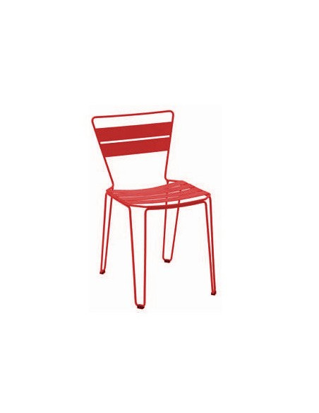 Silla MALLORCA para terraza estilo vintage de acero galvanizado en varilla  sho1145016