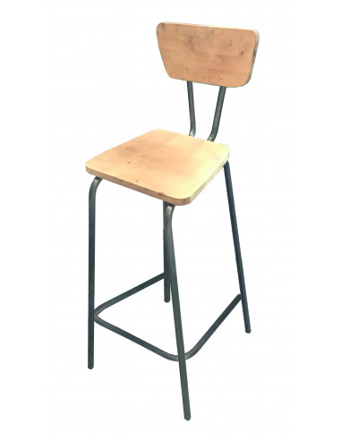 Tabourets de bar-Tabouret vintage en bois de BOSTON sta10220002