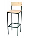 Tabourets de bar-Tabouret en bois Vintage GEORGIA sta1022003