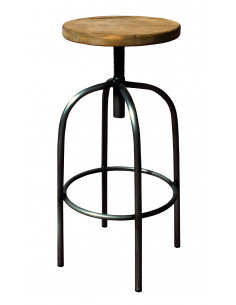 Tabourets de bar-Tabouret en bois Vintage MISURI sta1022004