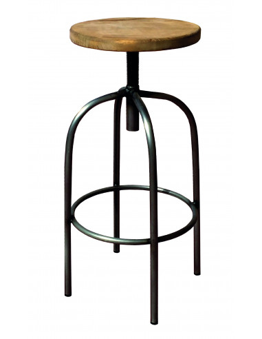 Tabourets de bar-Tabouret en bois Vintage MISURI sta1022004