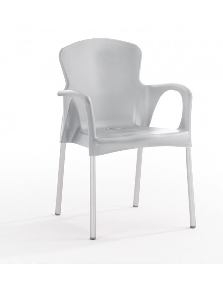 Chaise en polypropylène empilable sho1145004 jeu avec table de beck