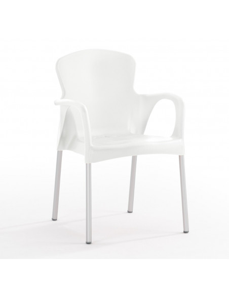 Chair in polypropylene stackable sho1145004 set with table beck