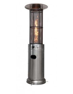 Riscaldatore a gas inox terrazza flamme giro con ruote eho1111021