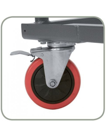 Carrinho para cadeira dobrável top norman catering spl1061005